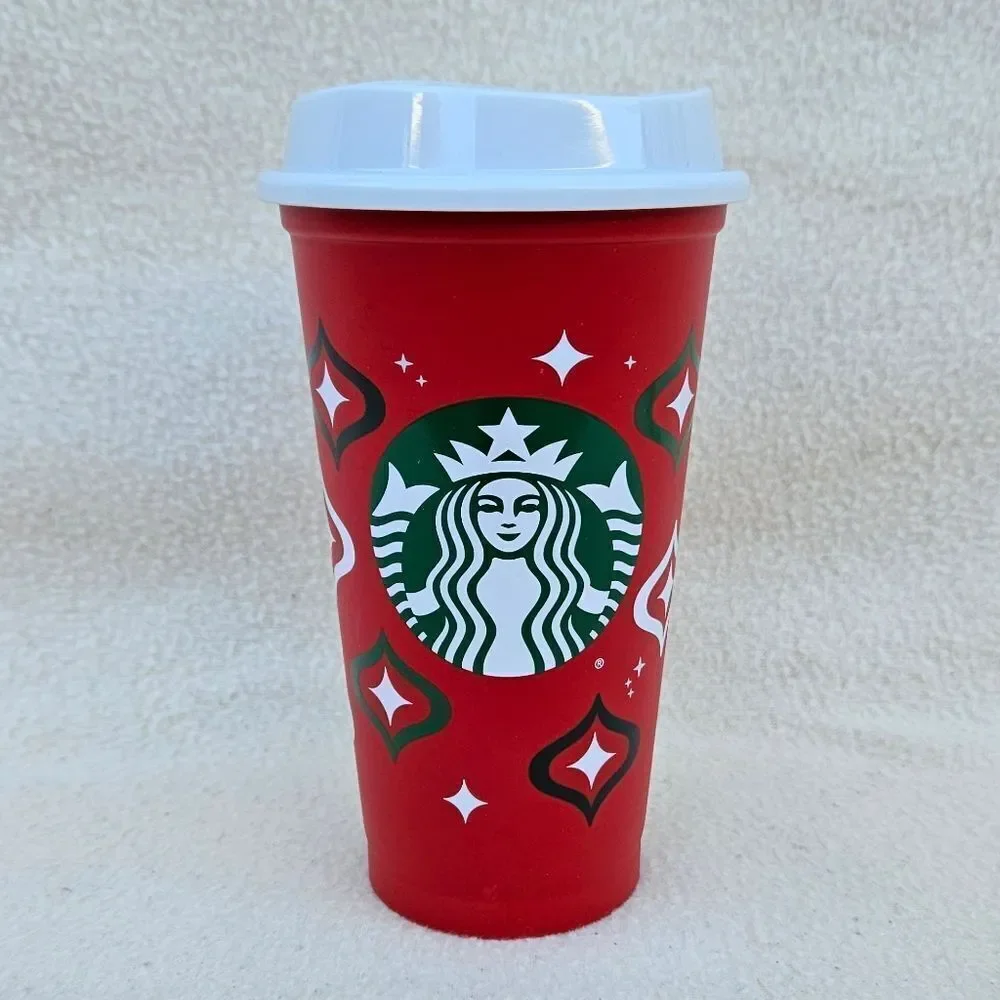 Starbucks Holiday Reusable Cup With Lid 16oz